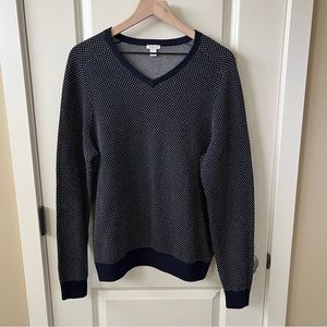 Fossil V-Neck Navy Sweater